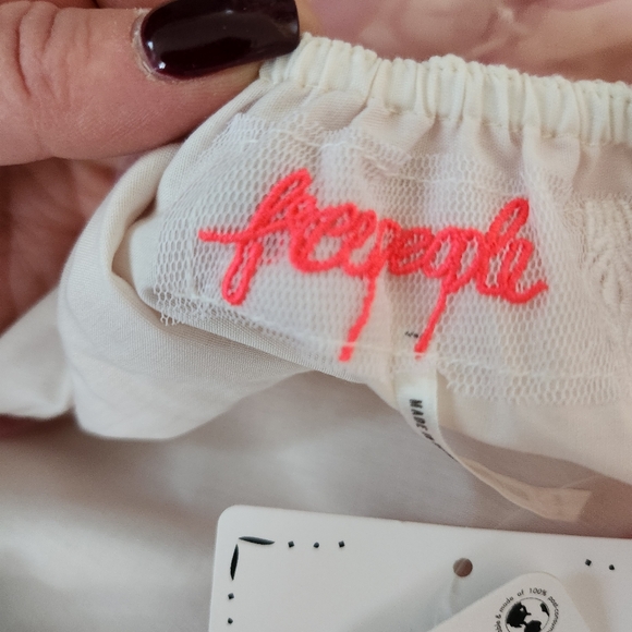 Free People Sweet Serenade Mini Dress Bubblegum Combo Pink Women's Size Medium - Picture 10 of 15